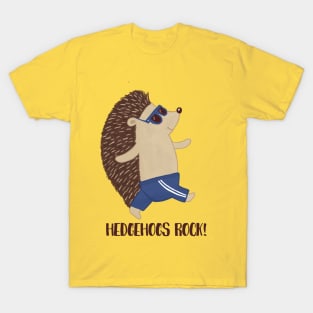 Hedgehogs Rock! Cute Funny Hedgehog T-Shirt